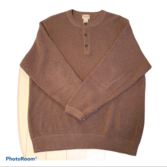 L.L. Bean Other - LL Bean Long-sleeve Waffle Knit Pullover